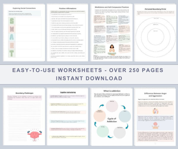 Therapy Worksheets Bundle