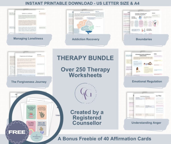 Therapy Worksheets Bundle