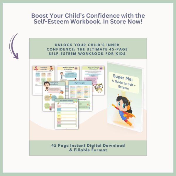 Safety Plan Workbook for Kids, Emotional Support & Coping Strategies, Mental Health Resources for ages 10-13