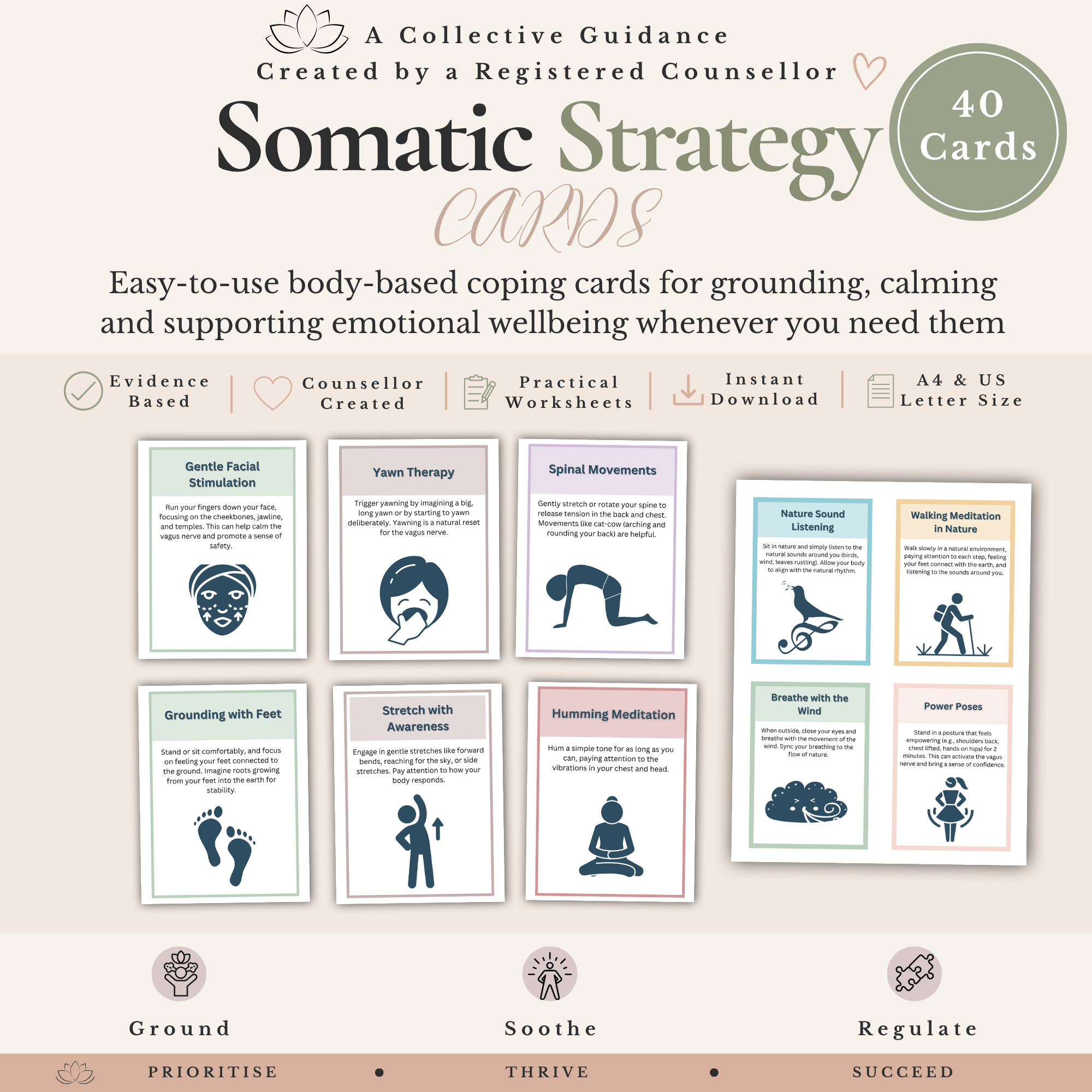 Somatic Therapy Bundle - Nervous System Regulation & Trauma Worksheets - Image 7