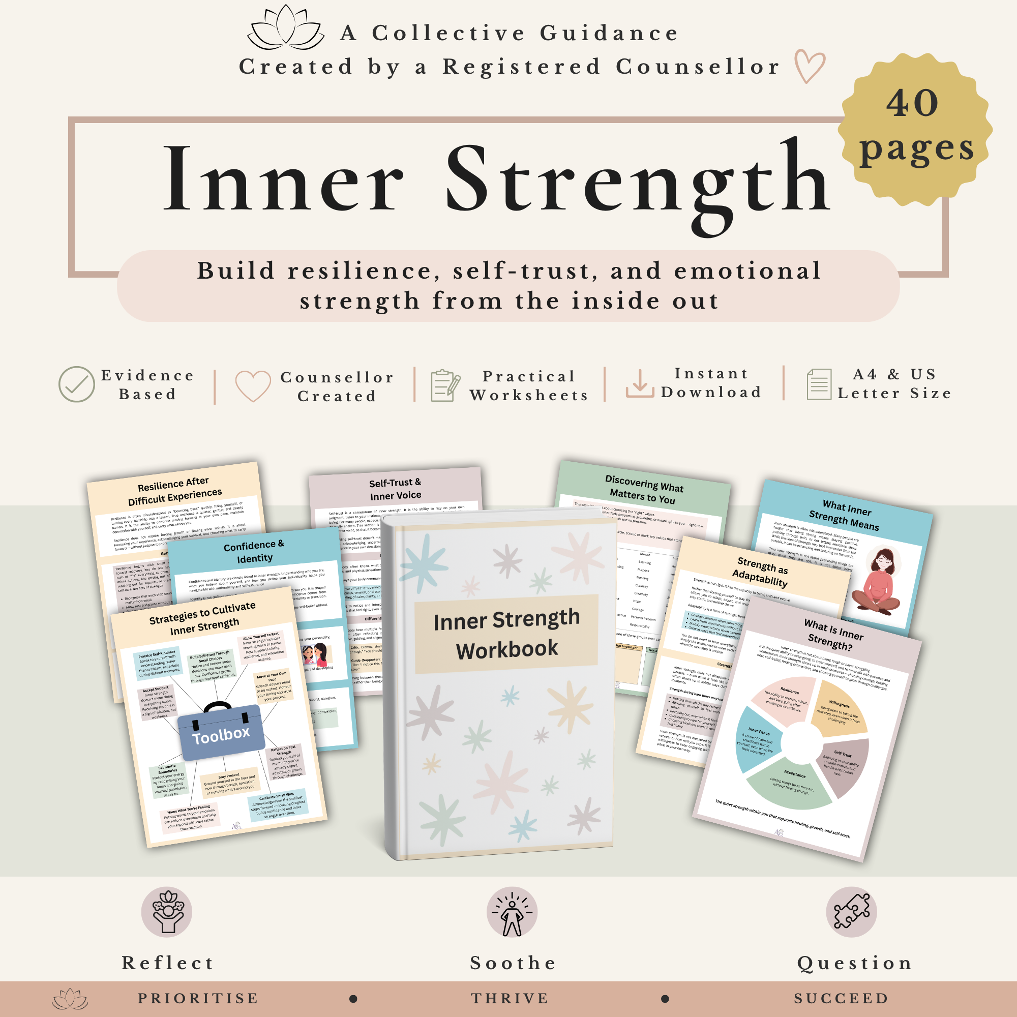 Grief & Loss Workbook Bundle - Bereavement Worksheets & Grief Therapy Resources - Image 8