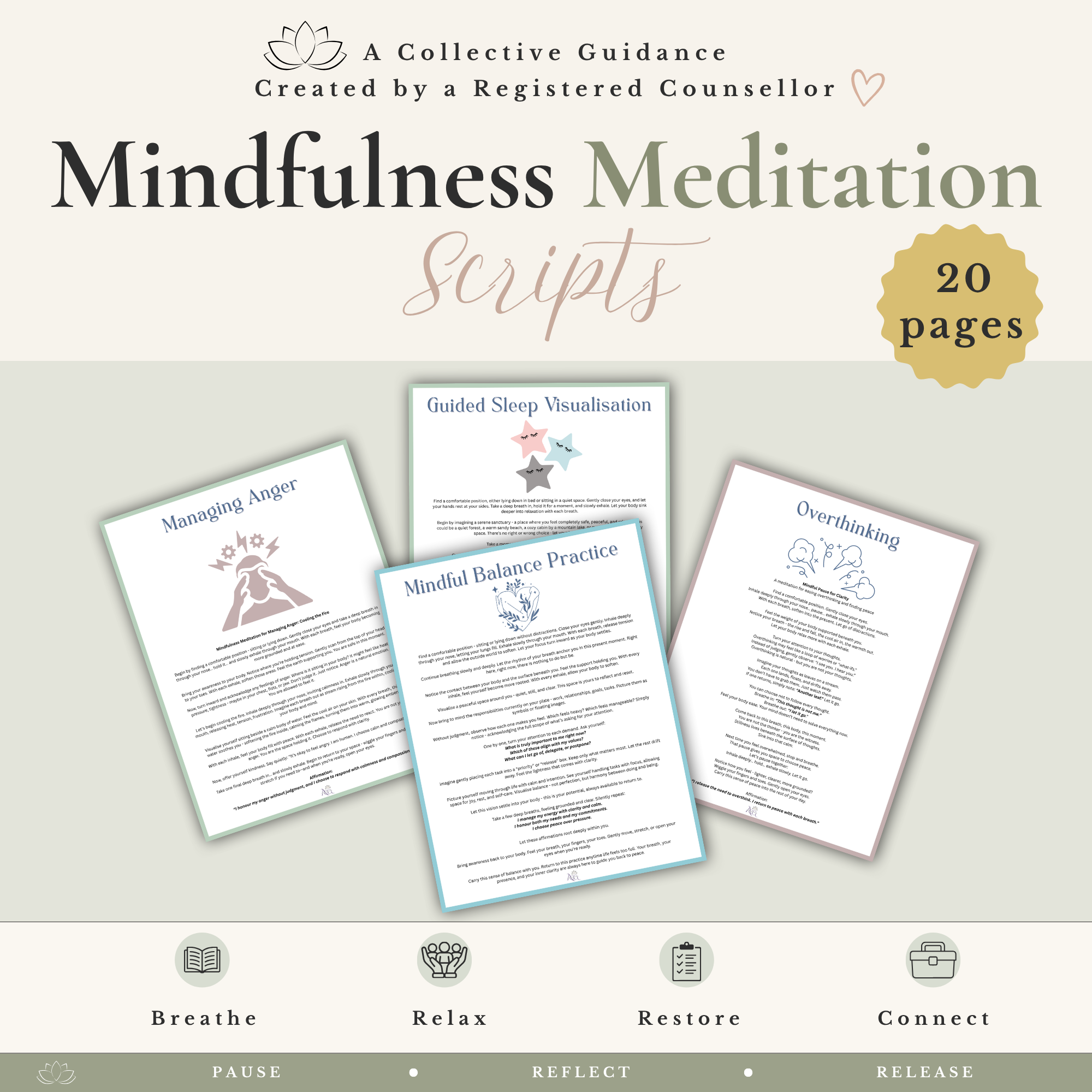 Somatic Therapy Bundle - Nervous System Regulation & Trauma Worksheets - Image 6