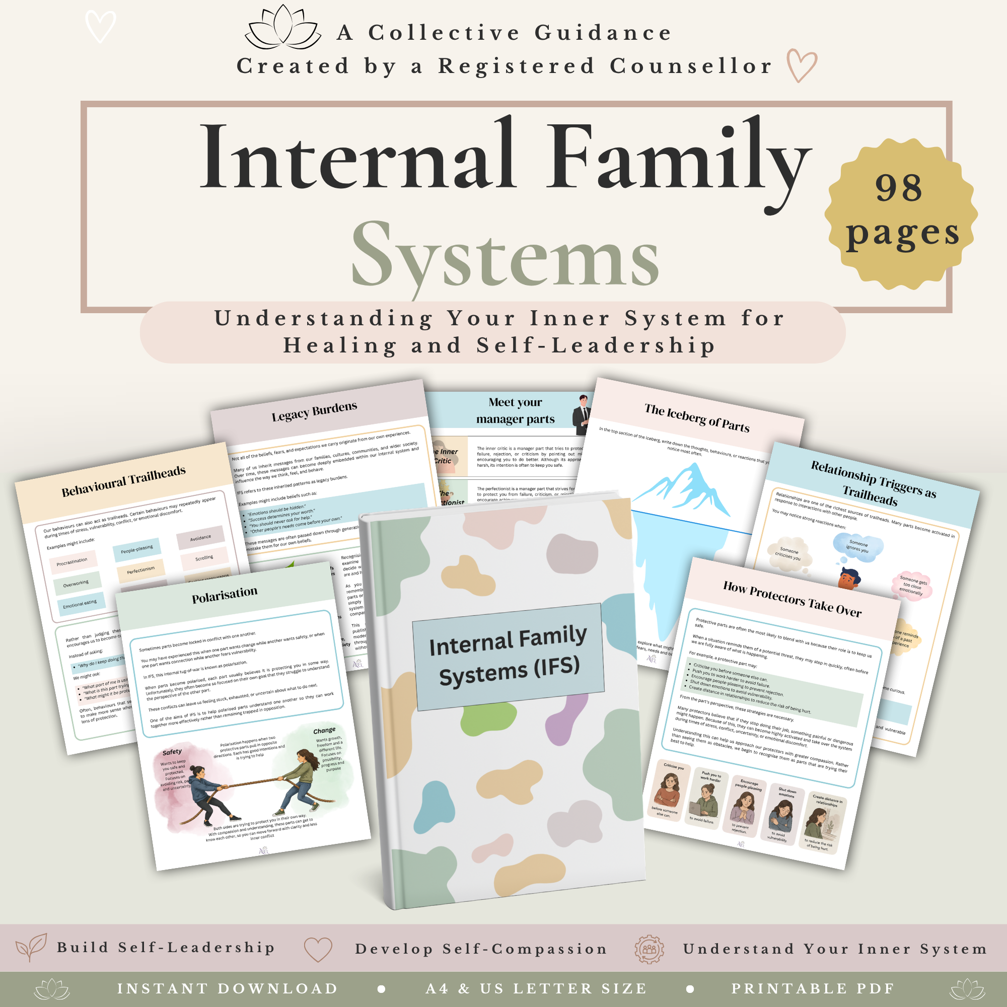 Therapy Worksheets Mega Bundle - 580 Mental Health Resources & ACT Tools - Image 3