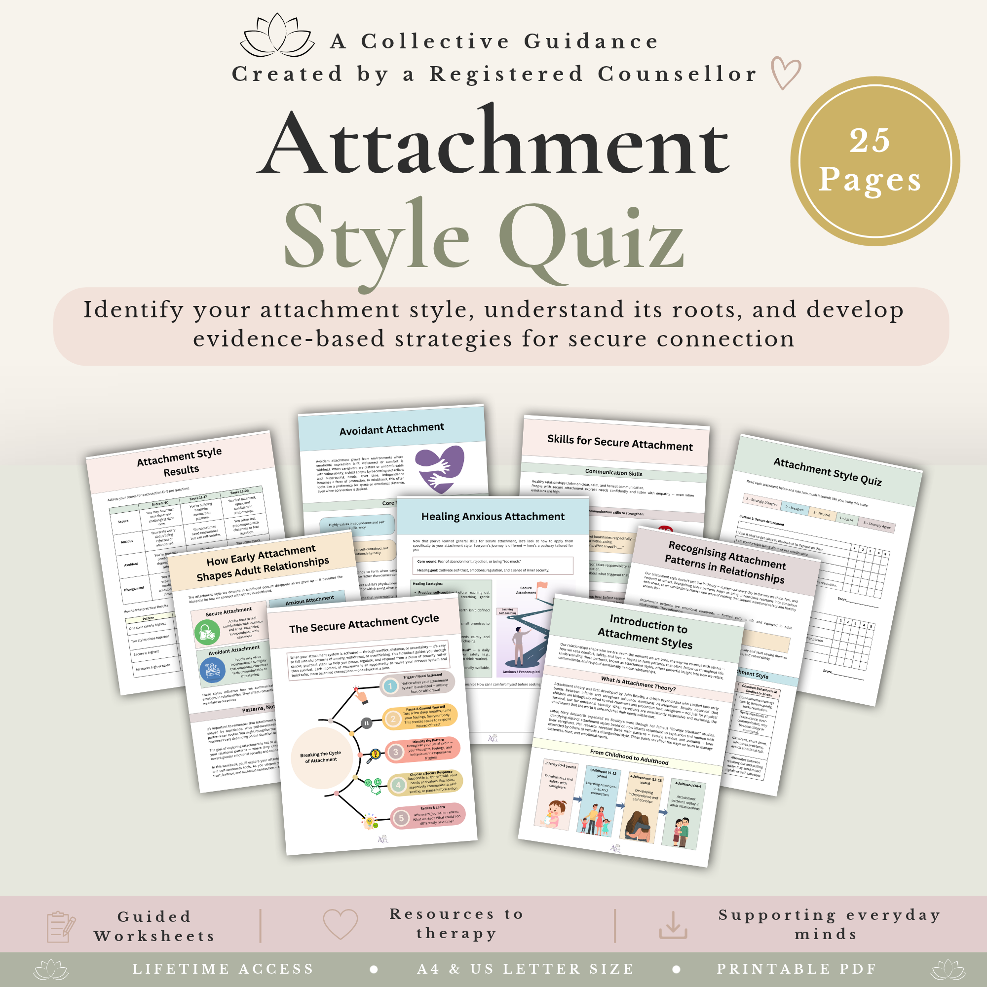 Inner Child Workbook Bundle - Inner Child Healing Worksheets & Self-Compassion Resources - Image 5