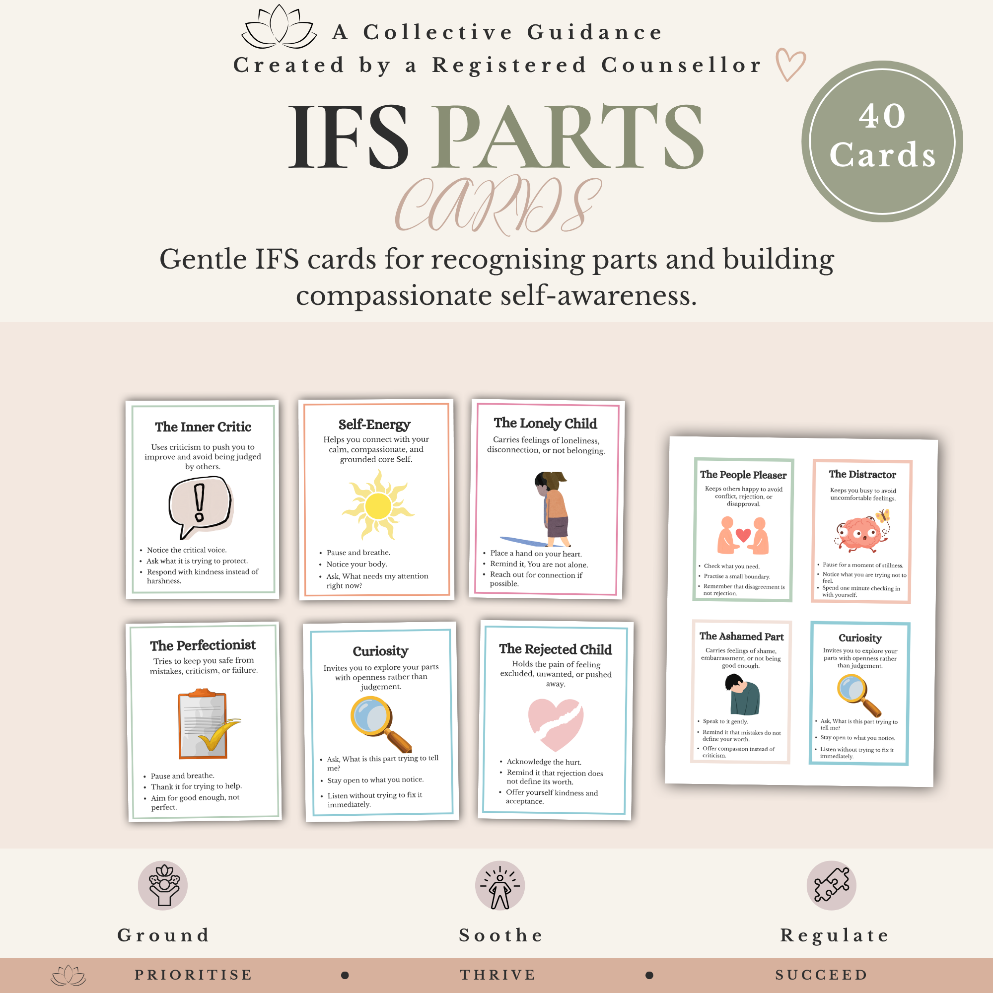 IFS Therapy Bundle - Internal Family Systems Worksheets & Parts Work Resources - Image 12